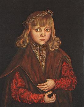 Lucas The Elder Cranach : Portrait of a Saxon Prince